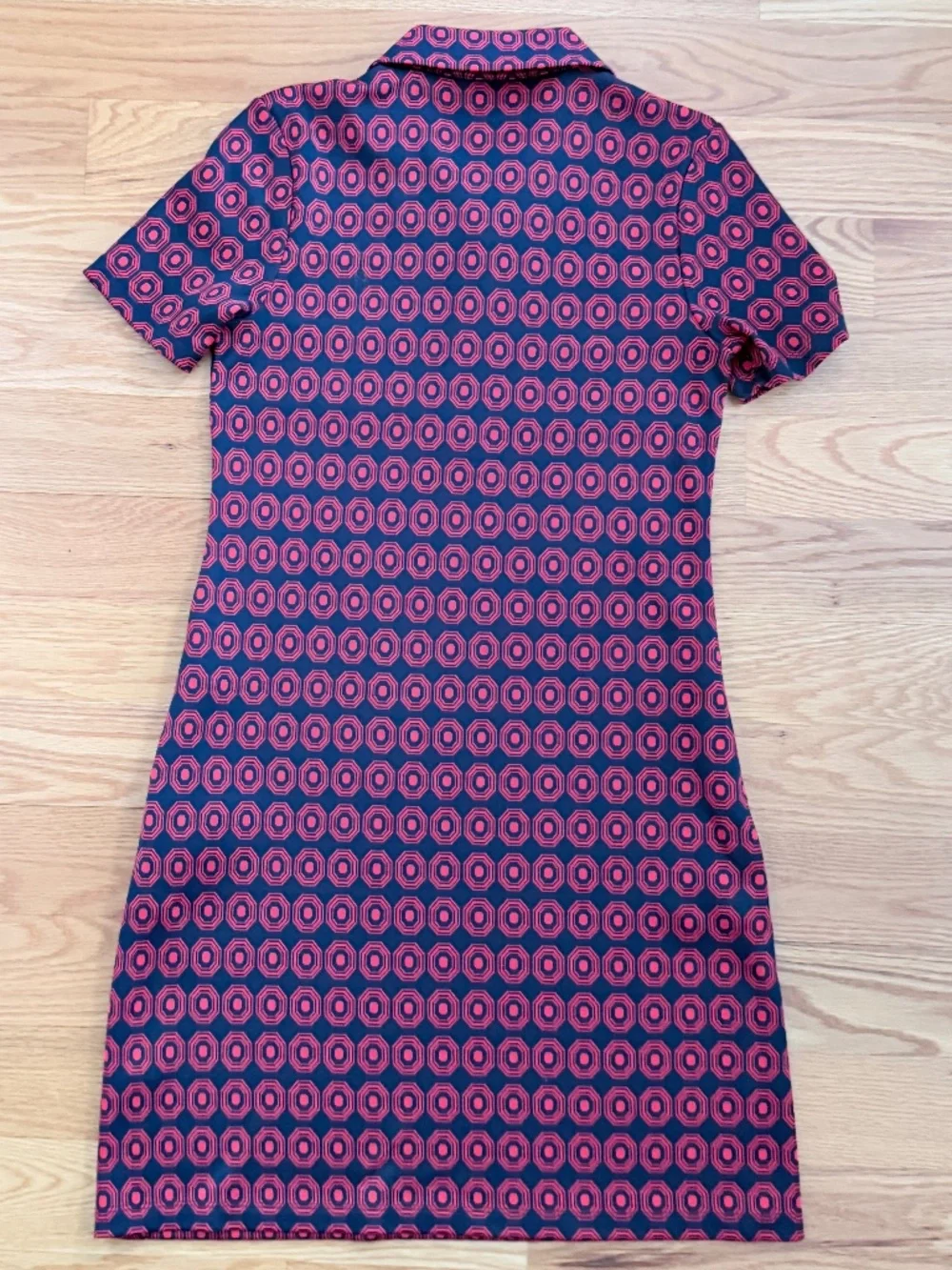 Tory Burch Performance Jacquard Color-Block Dress (S)